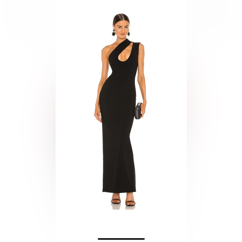 Solace London Krista Maxi Dress in Black